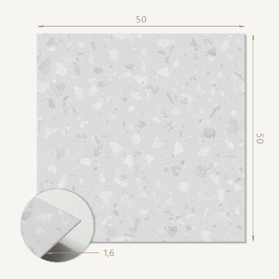 Wandbekleding vinyl Terrazzo in een artistieke uitvoering