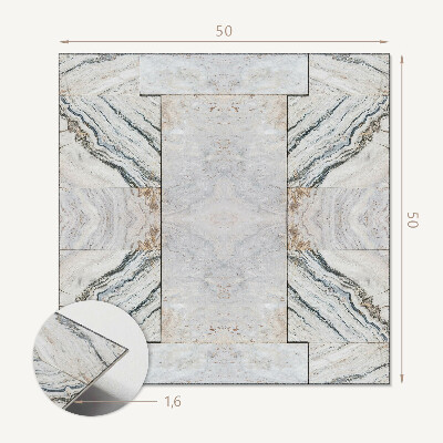 Wandbekleding vinyl Steen-geïnspireerd ontwerp