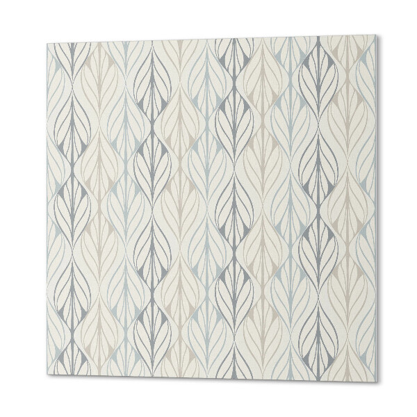 Wandbekleding vinyl Bladige ruiten in een subtiel patroon