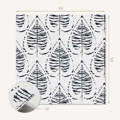 Vinyl wandbekleding Bladpatroondans