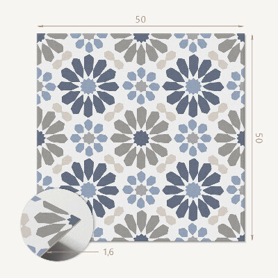 Vinyl wandbekleding Bloemenpatroon in balans