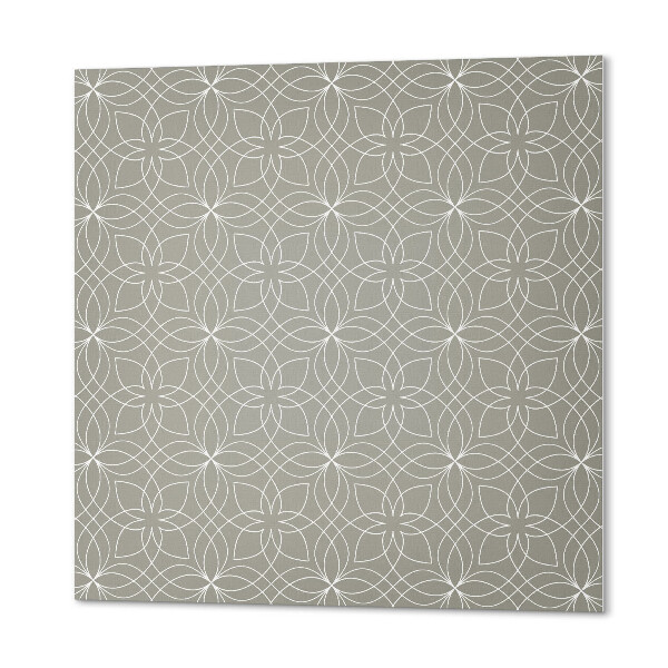 Pvc wandpaneel Bloemen in moderne geometrie