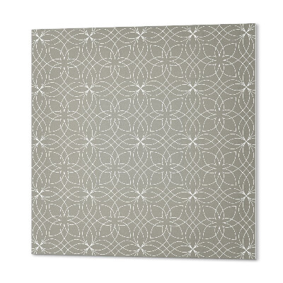 Pvc wandpaneel Bloemen in moderne geometrie
