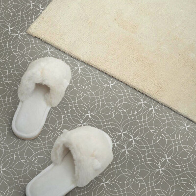 Pvc wandpaneel Bloemen in moderne geometrie