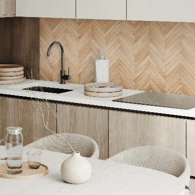 Pvc wandpaneel Stijlvol visgraatmotief