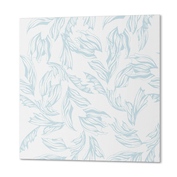 Wandbekleding vinyl Fijn getekende bladeren