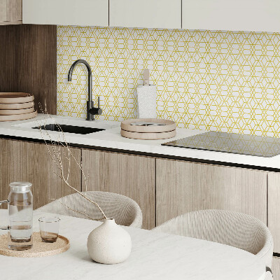 Vinyl wandbekleding Stijlvolle figuren in een geometrische opstelling