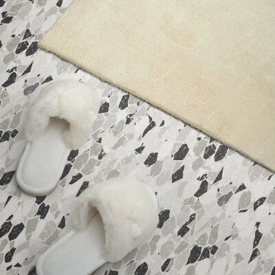 Vinyl wandbekleding Terracotta motief met natuursteen