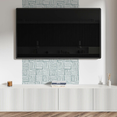 Wandbekleding vinyl Abstracte ordening van geometrische lijnen