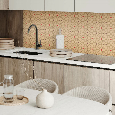 Pvc wandpaneel Bloemenpatroon in een gaasstructuur