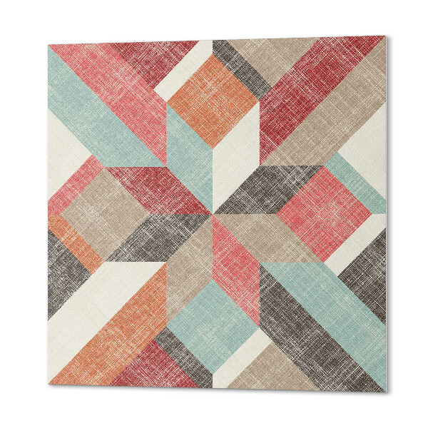 Vinyl wandbekleding Veelkleurige figuren in een geometrische benadering