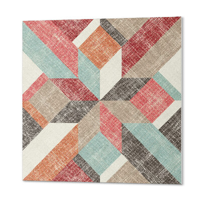 Vinyl wandbekleding Veelkleurige figuren in een geometrische benadering