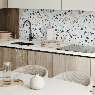 Pvc wandpaneel Steenpatroon met delicate elementen