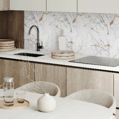 Wandbekleding vinyl Marmer met elegante aderen