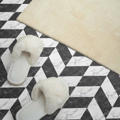 Wandbekleding vinyl Visgraatmotief in marmerdesign