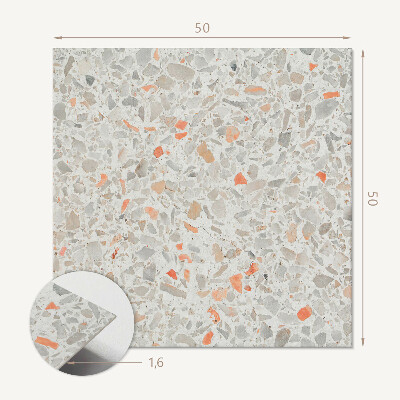 Vinyl wandbekleding Patroon met stenen elementen