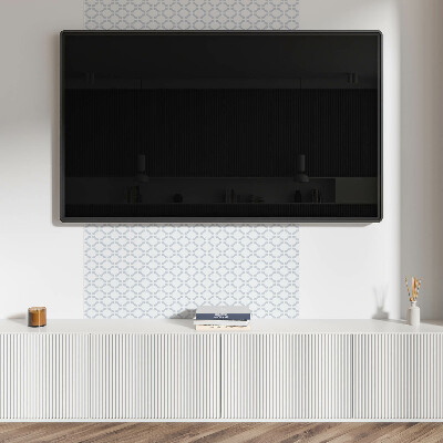 Vinyl wandbekleding Abstracte ovale vormen in de geometrie