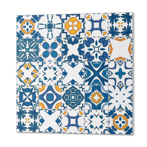 Wandbekleding vinyl De geometrie van mozaïeken in de compositie