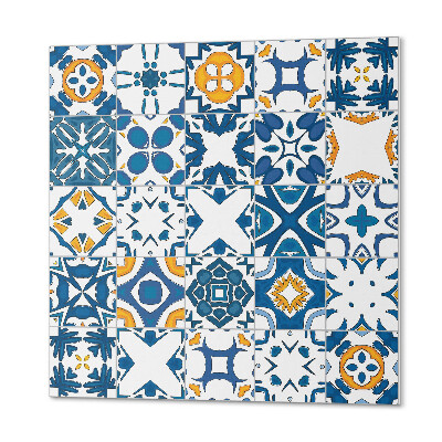 Wandbekleding vinyl De geometrie van mozaïeken in de compositie