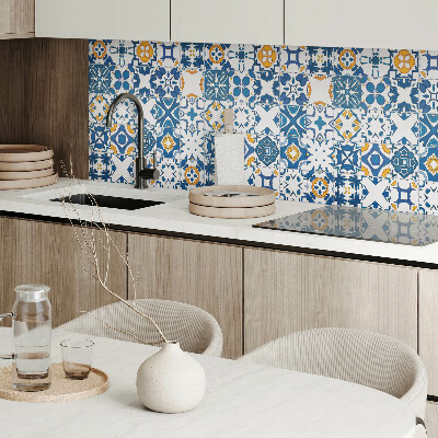 Wandbekleding vinyl De geometrie van mozaïeken in de compositie