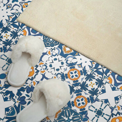 Wandbekleding vinyl De geometrie van mozaïeken in de compositie