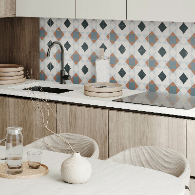 Wandbekleding vinyl Geometrie in een tegelstijl