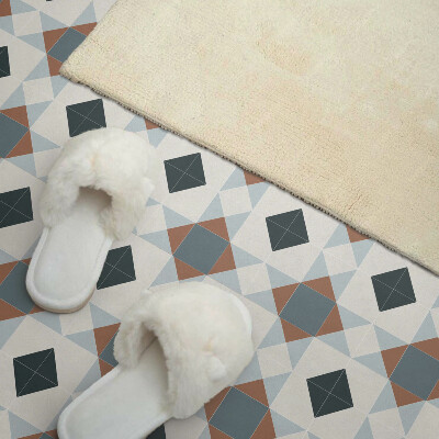 Wandbekleding vinyl Geometrie in een tegelstijl