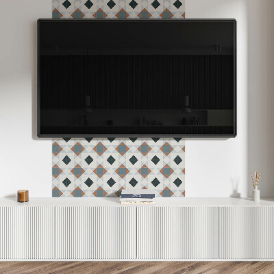 Wandbekleding vinyl Geometrie in een tegelstijl