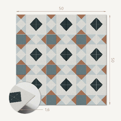 Wandbekleding vinyl Geometrie in een tegelstijl