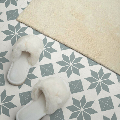 Pvc wandpaneel Bloemenpatronen in een geometrische compositie