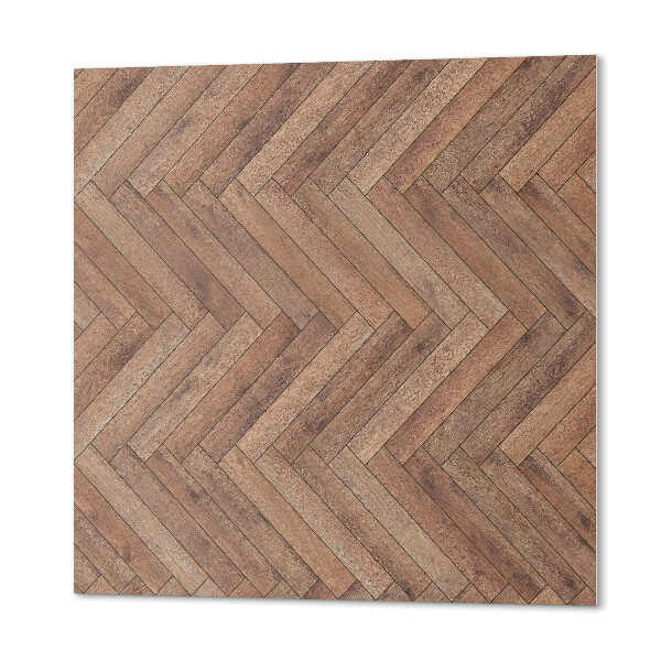 Wandbekleding vinyl Visgraatmotief met hout