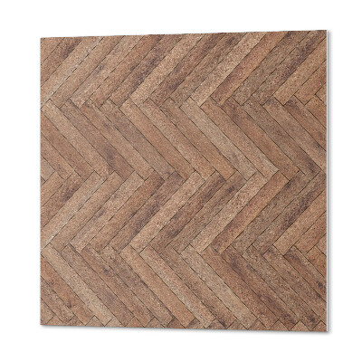 Wandbekleding vinyl Visgraatmotief met hout