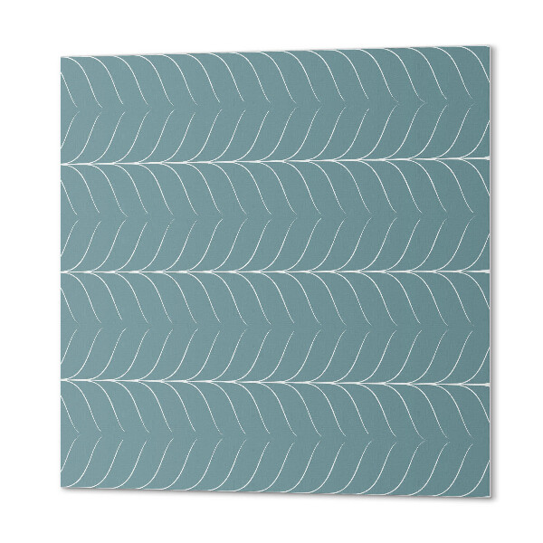 Wandbekleding vinyl Een bladmotief in een ordelijke vorm