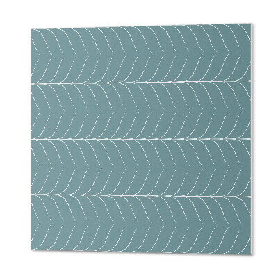 Wandbekleding vinyl Een bladmotief in een ordelijke vorm