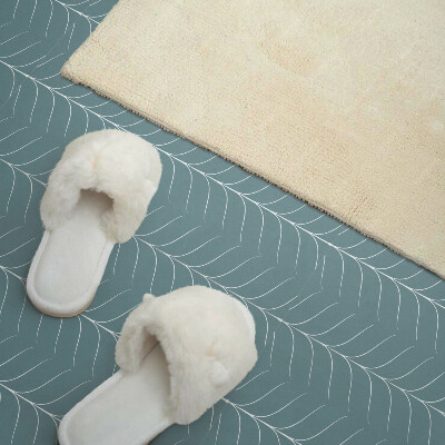 Wandbekleding vinyl Een bladmotief in een ordelijke vorm