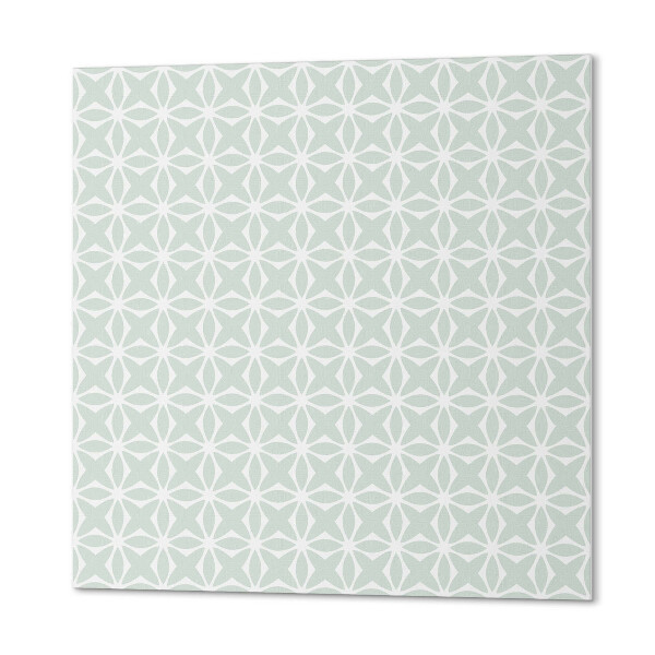 Vinyl wandbekleding Bloemen in een dynamische geometrische vorm