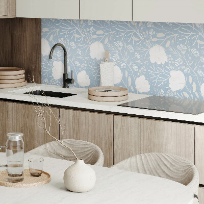 Pvc wandpaneel Bloemen op een kleurrijke achtergrond