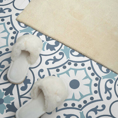 Vinyl wandbekleding Bloemenpatronen in elegante ornamenten