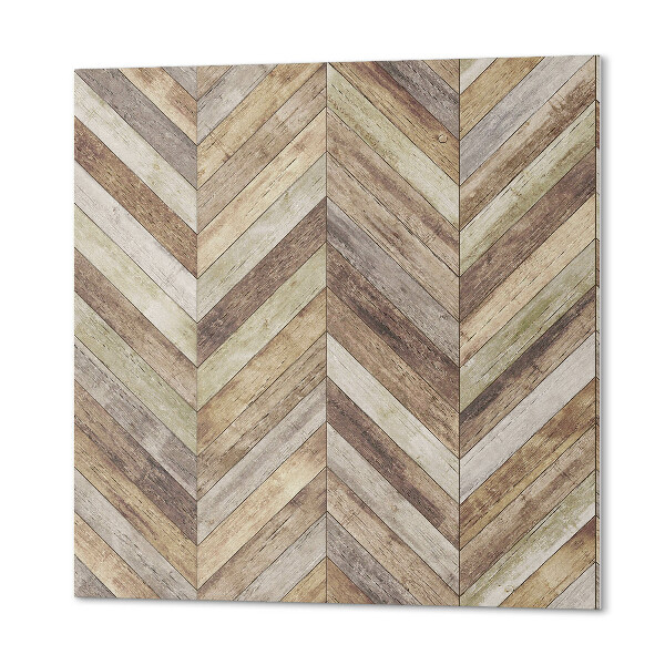 Wandbekleding vinyl Visgraatmotief van natuurlijke planken