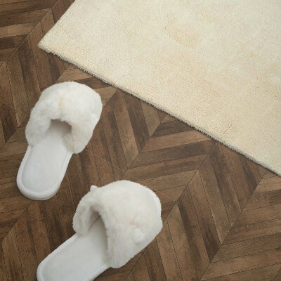 Pvc wandpaneel Planken in een klassiek visgraatmotief