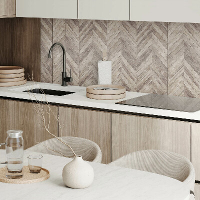 Vinyl wandbekleding Grafisch visgraatmotief