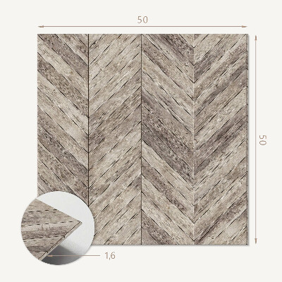 Vinyl wandbekleding Grafisch visgraatmotief