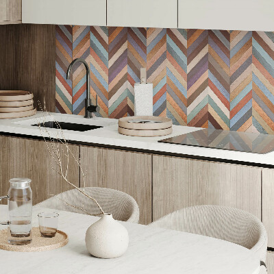 Wandbekleding vinyl Houtgeïnspireerd visgraatpatroon