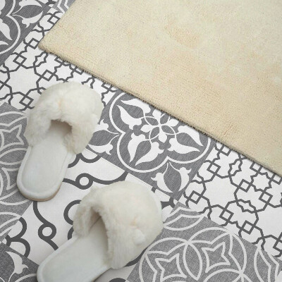 Wandbekleding vinyl Rangschikking van geometrische patronen