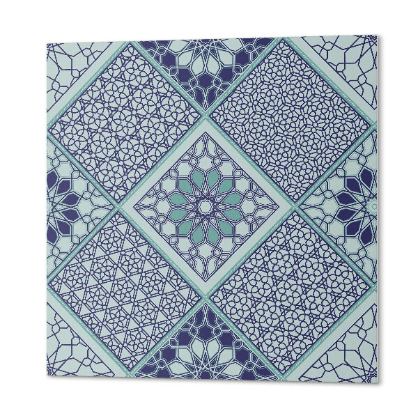 Pvc wandpaneel Stijlvolle mozaïeken met geometrische motieven