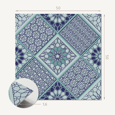 Pvc wandpaneel Stijlvolle mozaïeken met geometrische motieven