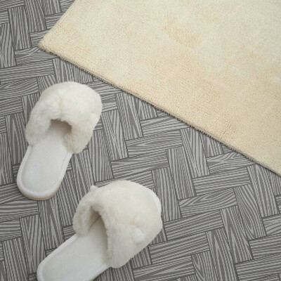 Vinyl wandbekleding Houten vlechtwerk