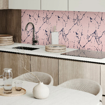 Vinyl wandbekleding Een modern marmermotief met een artistieke twist