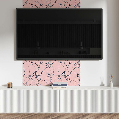 Vinyl wandbekleding Een modern marmermotief met een artistieke twist