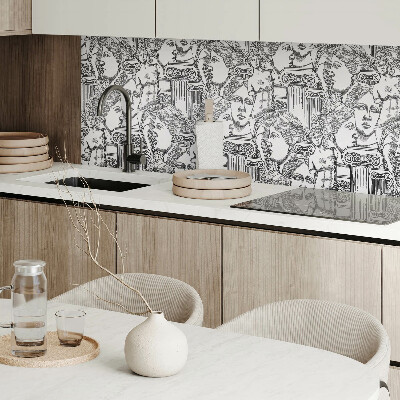 Wandbekleding vinyl Grafische vormgeving geïnspireerd op klassieke sculpturen